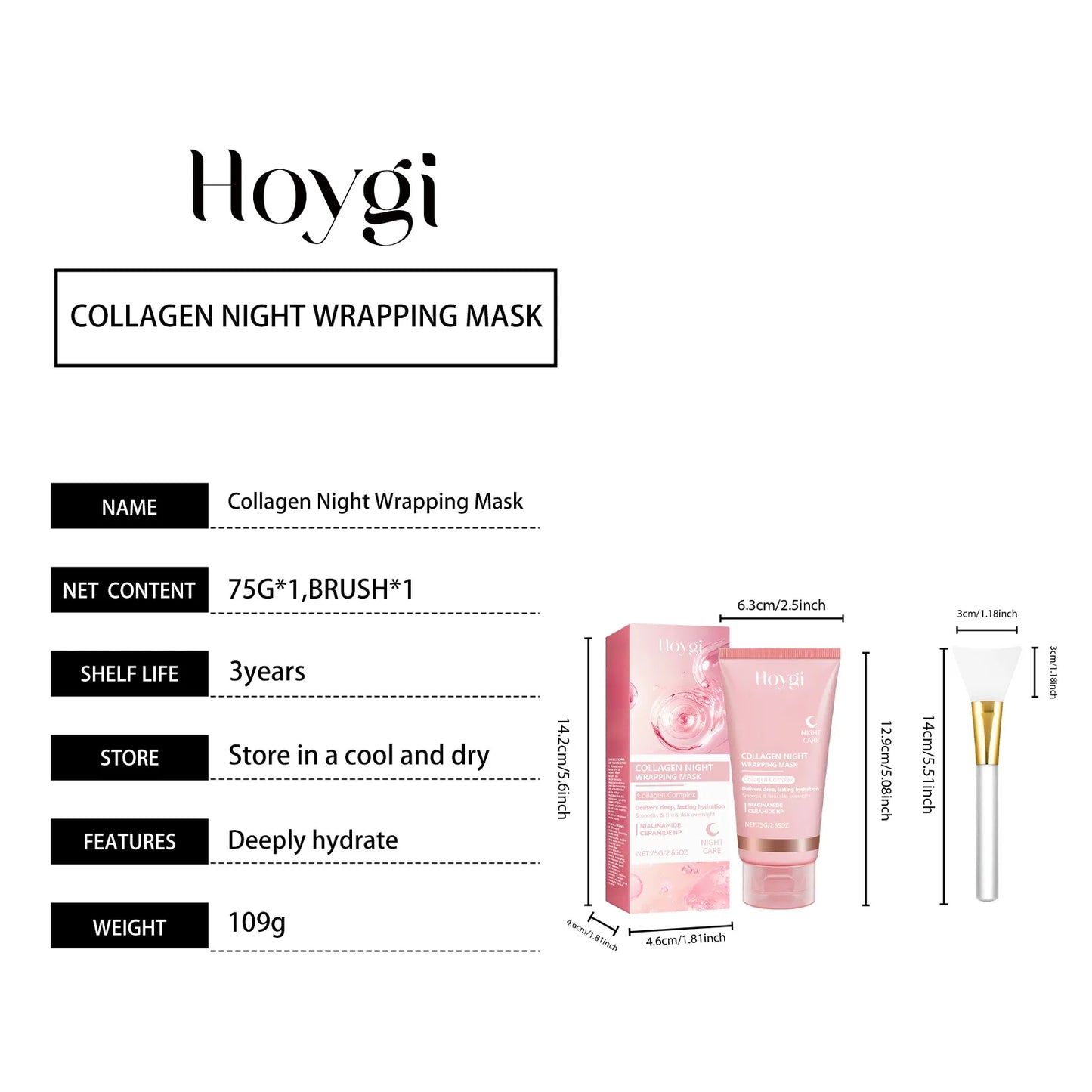 Collagen Night Wrapping Mask™ — Radiant Renewal Hydration Treatment
