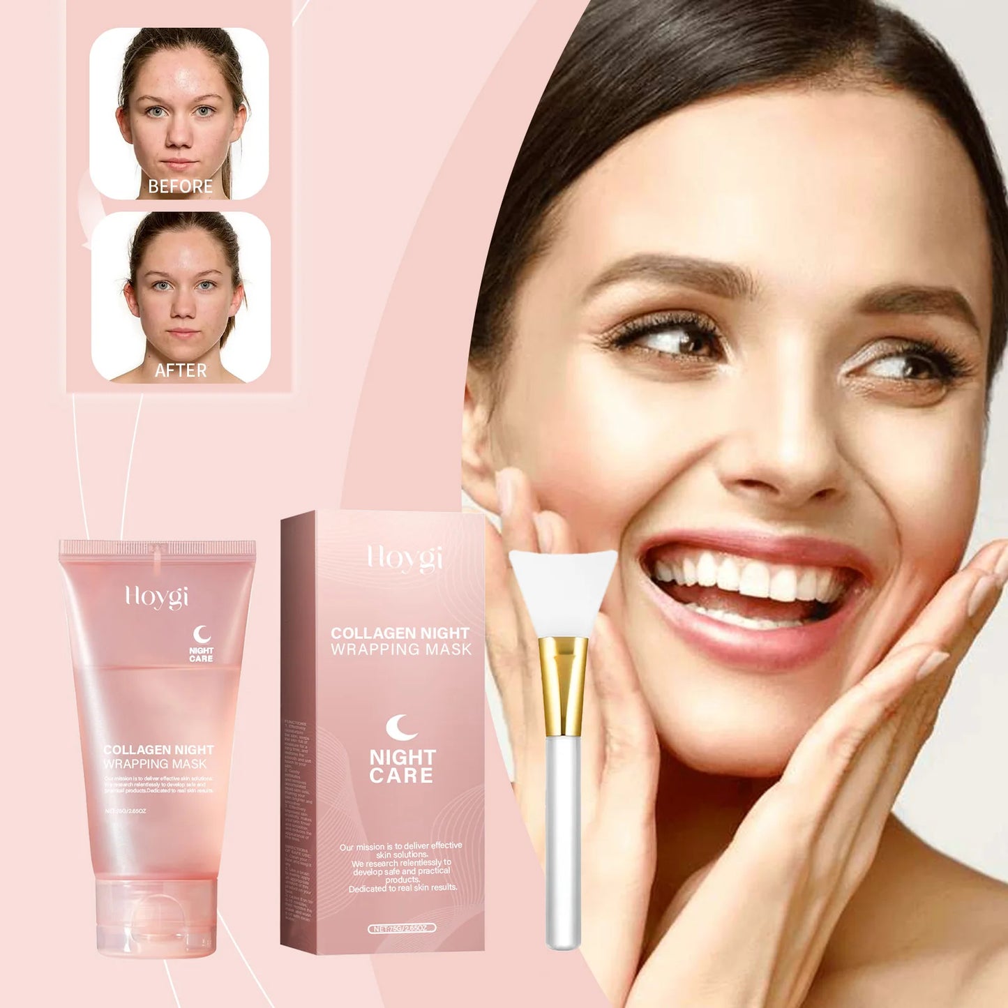 Collagen Night Wrapping Mask™ — Radiant Renewal Hydration Treatment