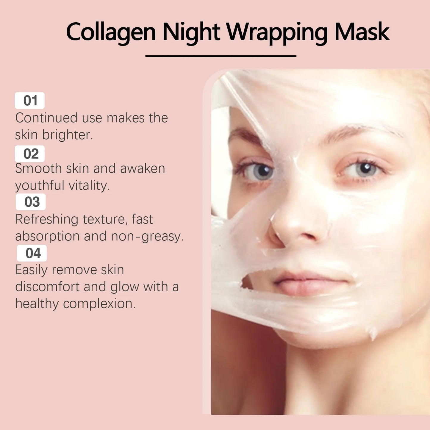 Collagen Night Wrapping Mask™ — Radiant Renewal Hydration Treatment