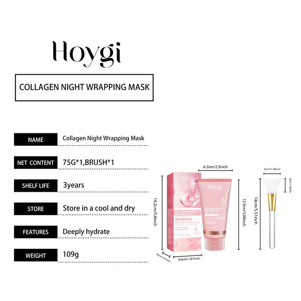Collagen Night Wrapping Mask™ — Radiant Renewal Hydration Treatment